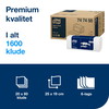 Tork 747450 Advanced vaskeklude 19x25cm hvid
