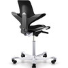HÅG Capisco Puls 8010 kontorstol, xtreme sort/sølv, 200 mm gaslift
