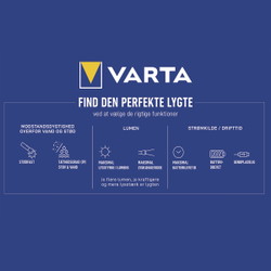 Varta Outdoor Sports F10 lommelygte rød/sort