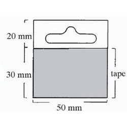 Hang tabs med eurohul 50x50mm 1000stk