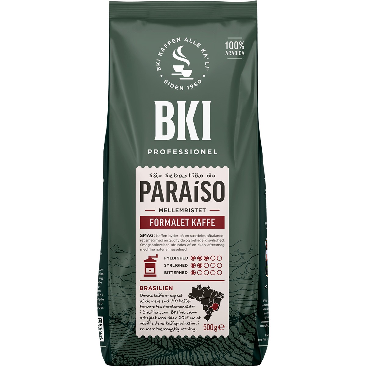 BKI Paraiso formalet kaffe 500g
