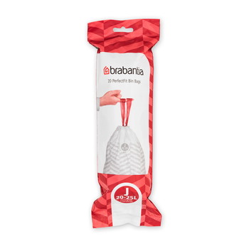 Brabantia PerfectFit affaldsposer 20-25L hvid 20stk