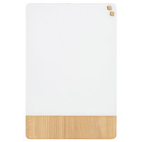 NAGA magnetisk glastavle 60x80cm mat hvid/egefiner