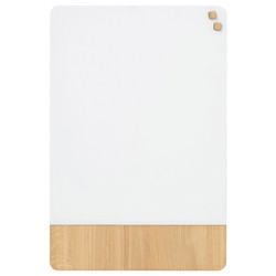 NAGA magnetisk glastavle 60x80cm mat hvid/egefiner
