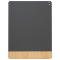 NAGA magnetisk glastavle 90x120cm mat grå/egefiner