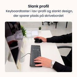 Contour Balance kablet tastatur sort