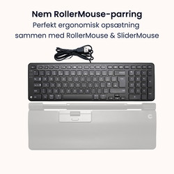 Contour Balance kablet tastatur sort