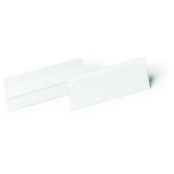 Durable Hard Cover selvklæbende lagerlommer 43x103mm 10stk