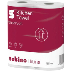 Satino HiLine køkkenrulle 2-lags 23cmx14m hvid 32rl