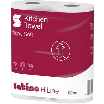Satino HiLine køkkenrulle 2-lags 23cmx14m hvid 32rl