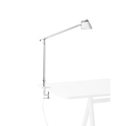 Napoli lampe med bordtvinge hvid