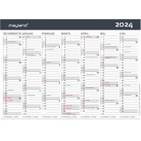 Mayland 2024 24058100 moderne bordkalender A5 15x21cm