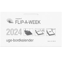 Mayland 2024 24136000 Flip-A-Week bordkalender refill 10x18cm