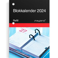 Mayland 2024 24140000 blokkalender refill 12x8cm
