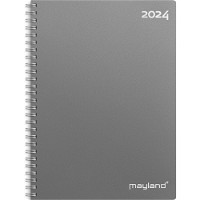 Mayland 2024 24200000 ugekalender A5 22x16cm mørkegrå