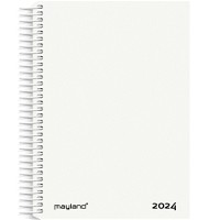 Mayland 2024 24210010 spiralkalender 17,5x13,5cm hvid