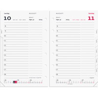 Mayland 2024 24355200 systemkalender refill 12,5x8cm hvid
