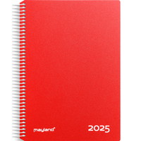 Mayland 2025 25218010 timekalender 24,2x18,5 cm rød