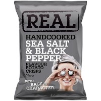 Real Sea Salt & Black Peber chips 35g