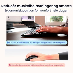 Contour RollerMouse Pro Slim trådløs sort