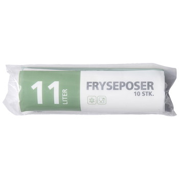 Fryseposer m/skrivefelt 11L 54x29cm klar