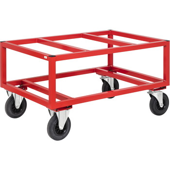 Kongamek pallevogn 1200x800x650mm rød 800kg