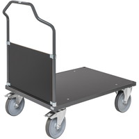 Kongamek platformsvogn 1290x700x1065mm mørkegrå/sort