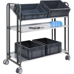 Kongamek rullebord 1277x638x1300mm mørkegrå