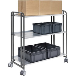 Kongamek rullebord 1277x638x1300mm mørkegrå