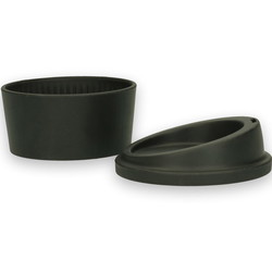 Verive plastlåg og manchet Ø85mm sort