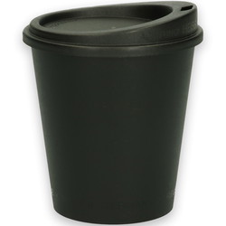 Verive kaffebæger og låg 83xØ79mm 200ml sort