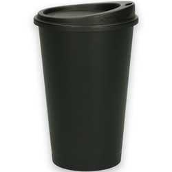 Verive kaffebæger og låg 147xØ79mm 400ml sort