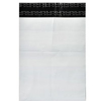 Forsendelsesposer m/limluk 190x250mm 50my hvid 100stk