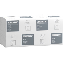 Katrin 35311 Plus håndklædeark 2lags 22,4x23cm V-fold hvid 4000ark