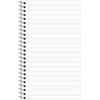 Rhino spiralnotesbog 60g linjeret 127x76mm rød