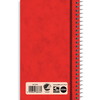 Rhino spiralnotesbog 60g linjeret 127x76mm rød