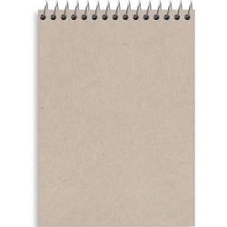 Rhino spiralnotesblok 70g linjeret A7 hvid