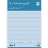 Rhino standardblok 60g A4 linjeret 4 huller