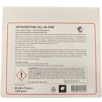 All-in-One opvasketabs 80stk