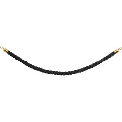 Securit Classic flettet reb 152xØ4cm sort
