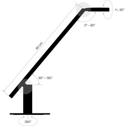 Luctra Lite LED bordlampe sort