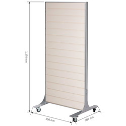 FlexiSlot mobil display 500x500x1200mm