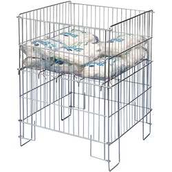 Salgskurv I 530x530x775mm 217L krom