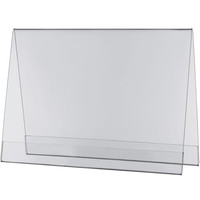 Teltdisplay akryl A4 glasklar