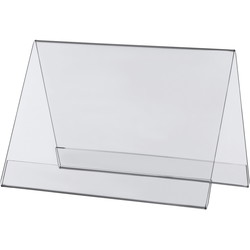 Teltdisplay akryl A5 glasklar