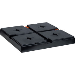 EasyCubes Floor 400x400x50mm sort
