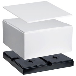 EasyCubes Floor 400x400x50mm sort