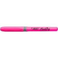BIC Grip tekstmarker m/skrå spids pink 12stk