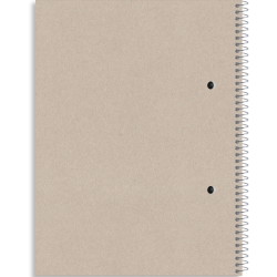 Rhino Recycled kollegieblok 70g A5 kvadreret 2 huller