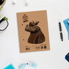 Rhino Recycled kollegieblokke 70g A5 linjeret 2 huller